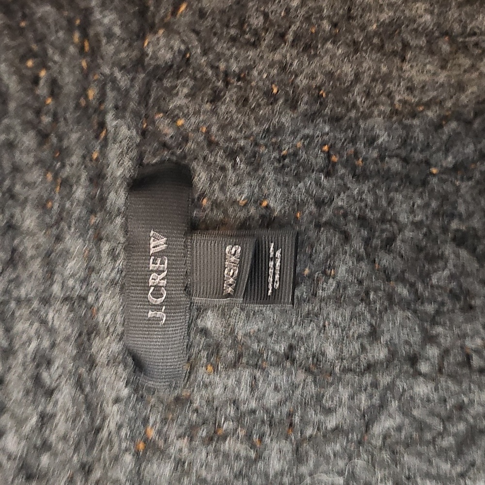 J. Crew Charcoal Oversized Women's Sweater With Pockets - Picture 2 of 3